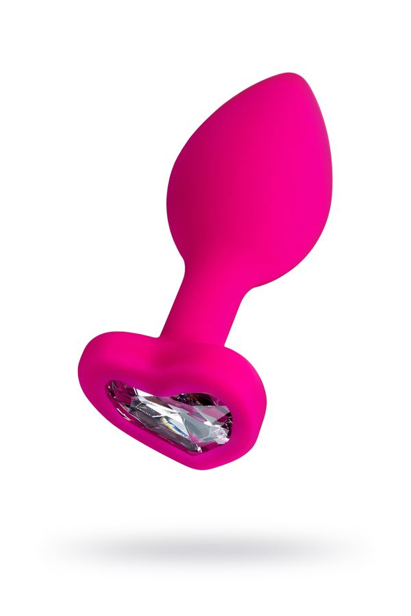 Diamond Heart Anal Plug, silikon, pembe, 7 cm, Ø 2 cm, 18 g - Görsel 2